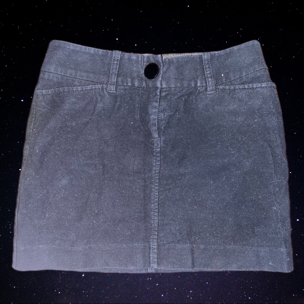 armani exchange velvet skirt
